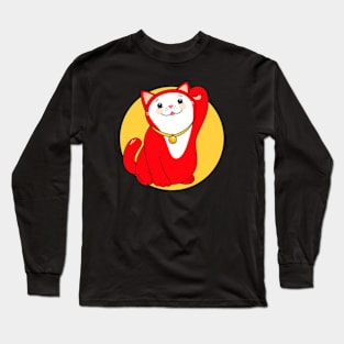 Manekineko Lucky Cat - Love Long Sleeve T-Shirt